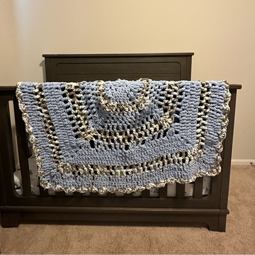 Handmade Crochet Square Blanket